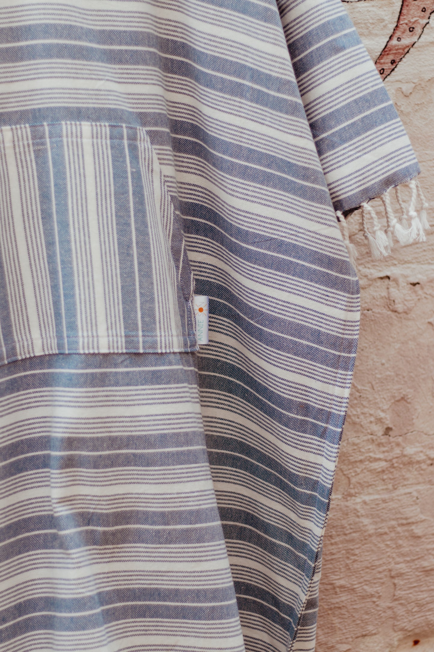 LOVELINE IN BLUE - Annie Son Bad, Strand, Reis, Surf Poncho, Robie Volwassenen