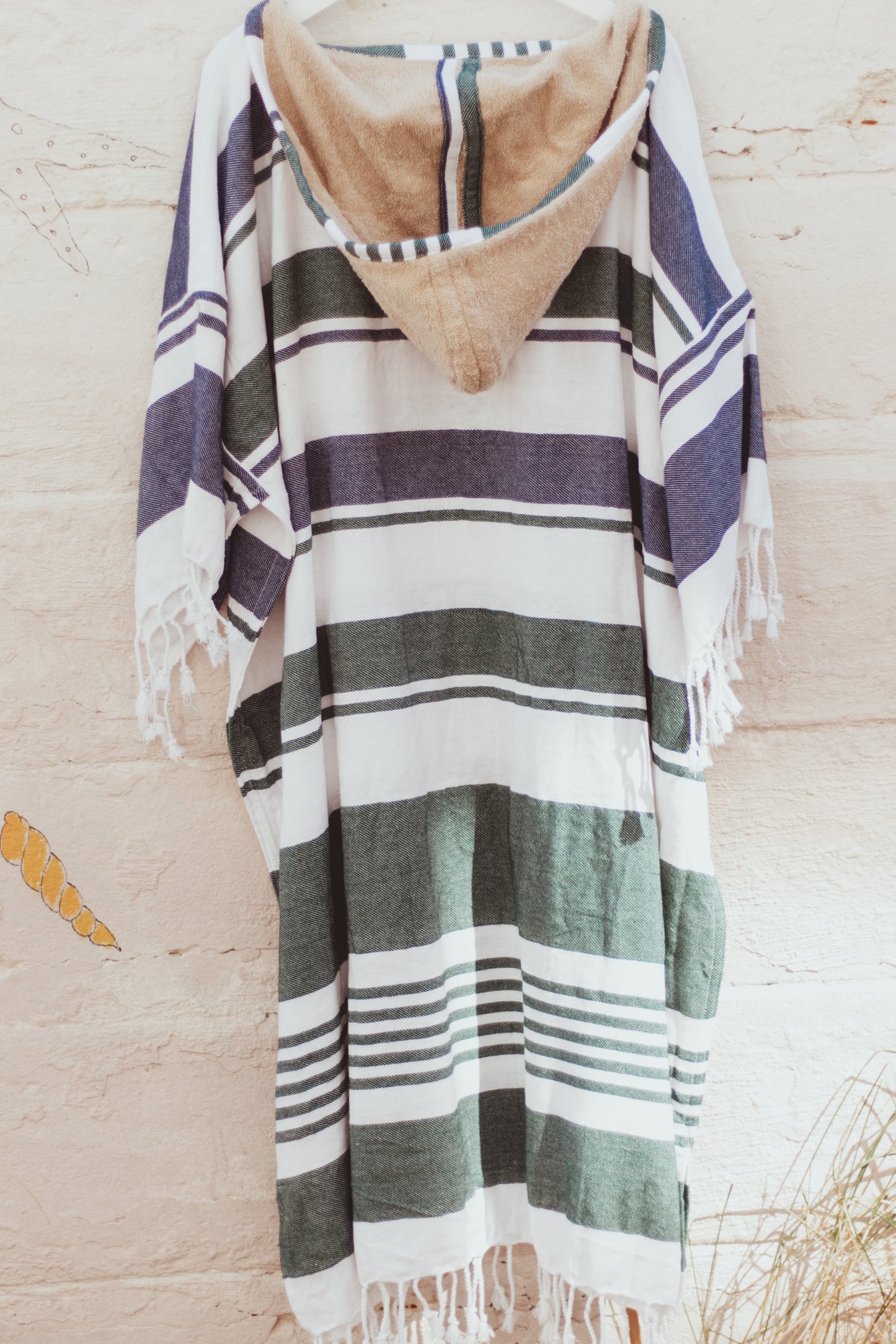 GRAVY IN GREEN AND NAVY - Annie Son Bad, Strand, Reis, Surf Poncho, Robie Volwassenen